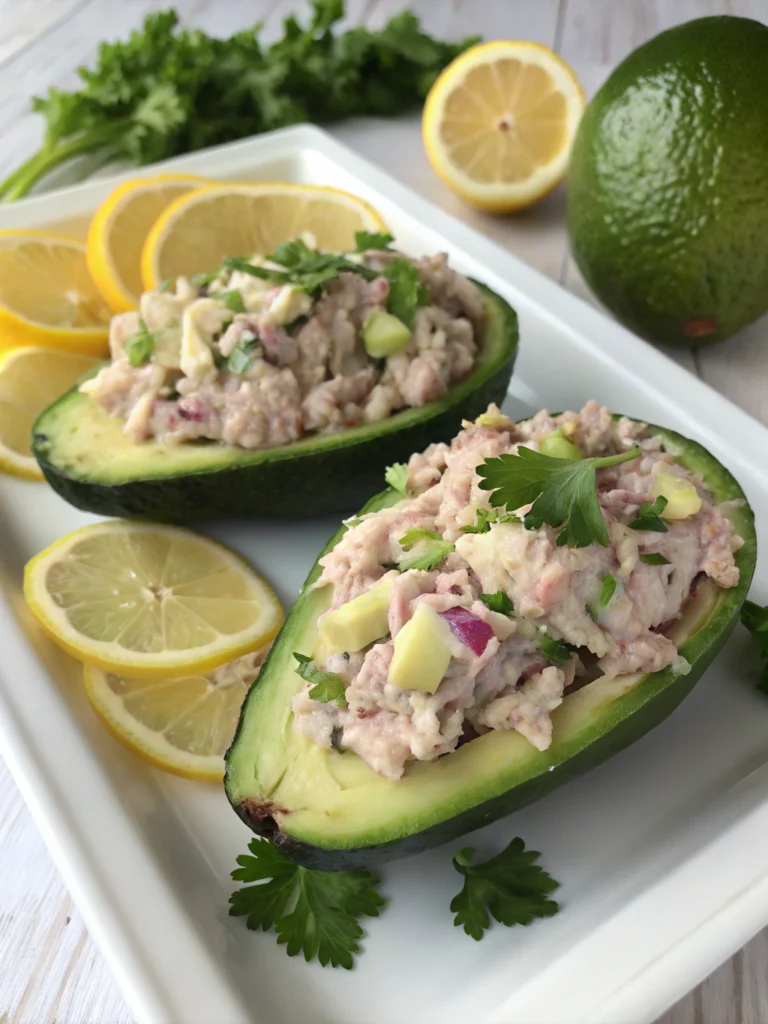 Tuna Stuffed Avocados (No Cook!) – Easy & High-Protein Lunch